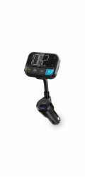 Nedis CATR1024BK - FM transmitter do auta | Reproduktor | 2.00 " | Bluetooth® | PD 20 W/QC 3.0 | Google Assistant / Siri