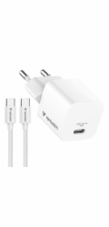 Verbatim Univerzální mini GaN 20W nabíječka s 1m kabelem, USB-C PD 3.0