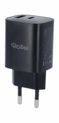 Rollei nabíjecí adapter/ 1x USB-C/ 1x USB-A/ 30 W
