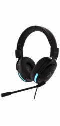 Krux headset Crave RGB / drátový / 3,5mm jack / USB / RGB podsvícení sluchátek / černý