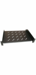 XtendLan Police 400mm, univerzal, 2U, 45kg nosnost, černá