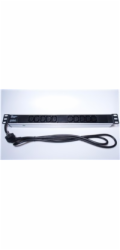 PremiumCord Panel napájecí do 19" racku 1U, 10xIEC (C13), 2m kabel