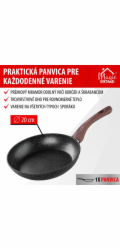 Pánev MagicHome Black Marble Line, 20 cm