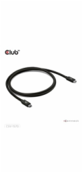 Club3D Kabel USB4 v2 Typ-C, 80Gbps, Certifikovaný kabel, 4K540Hz, 8K240Hz, 16K60Hz, PD 240W, 1,2m