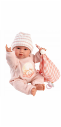 Panenka Peterkin Llorens 63812 38 cm plačící Olivia s dekou