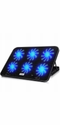 Strado Chladicí podložka , chladicí podložka na notebook, LED, 15-18" s regulací chlazení, tichá, černá