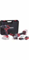 SET Worcraft COMB001, šroubovák CHD-S20LiBE + úhlová bruska CAG-S20LiBE-125 mm, bezkartáčové, v kufř