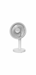 Platinet PRDF0576 stolní ventilátor 12,5 cm,  odnímatelná základna, akumulátor 1800 mAh, bílá-šedá