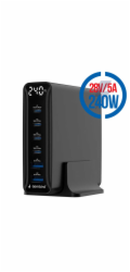 GEMBIRD 6-port 240 W GaN USB, Rýchlonabíjačka 240W
