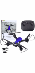 LeanToys Šestiosý gyroskop s LED světly pro dron, rotace 360°, modrá