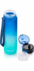 Meteor Láhev Sports 1000 ml modrá/tyrkysová
