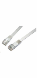 SOLARIX patch kabel plochý CAT6 UTP LSOH 0,5m šedý