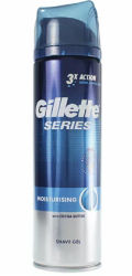 Gillette Series Moisturising Gel na holení, 200 ml