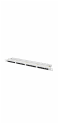 LANBERG PATCH PANEL 24 PORT 0.5U CAT.6 UTP GRAY