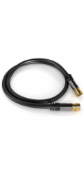 PREMIUMCORD kabel, satelitní anténní F male - F male (135 dB) 4x stíněný 5m