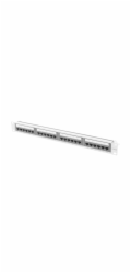 PATCH PANEL 24 PORTŮ 1U 19" CAT.6A UTP ŠEDÝ LANBERG