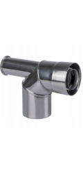 Spiroflex 60/100 Turbo Double -Walled Knee (N) 90 se stojanem
