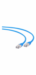 Gembird patch kabel S/FTP Cat. 6A LSZH, 1.5 m, modrý