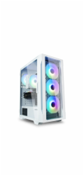 Zalman skříň I3 Neo / middle tower / ATX / 4x120 ARGB fan / 2xUSB 3.0 / 1xUSB 2.0 / skl. přední panel i bočnice / bílá