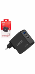 Nabíječka Unitek Nabíječka Unitek GaN, PD 65W, cestovní, 3 porty