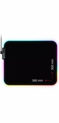 LORGAR podložka pod myš STELLER 913 (M), RGB, WP Gameware, 360 x 300 x 3mm