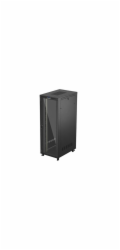 19" VOLNĚ STOJÍCÍ RACKOVÁ SKŘÍŇ 47U 800X1200 ČERNÉ SKLENĚNÉ DVEŘE LCD LANBERG (FLAT PACK) V2