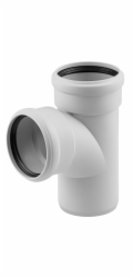 T-kus pro vnitřní odvodnění Skolan, 58 mm x 58 mm, 87°