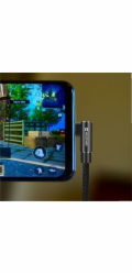 Swissten Arcade kabel USB-C/Lightning 1,2 m, černý