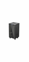 Lanberg Stojací racková skříň 19" 22U 600X600mm černý LCD