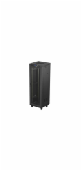 19" VOLNĚ STOJÍCÍ RACKOVÁ SKŘÍŇ 37U 600X600 ČERNÁ LCD S PERFOROVANÝMI DVEŘMI LANBERG (PLOCHÉ BALENÍ)