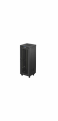 19" VOLNĚ STOJÍCÍ RACKOVÁ SKŘÍŇ 32U 600X600 ČERNÁ LCD S PERFOROVANÝMI DVEŘMI LANBERG (PLOCHÉ BALENÍ)