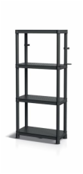 Regál Prosperplast STACKARO SOLID 75 HD - barva: černá 