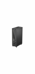 19" VOLNĚ STOJÍCÍ RACKOVÁ SKŘÍŇ 42U 600X1200 ČERNÉ SKLENĚNÉ DVEŘE LCD LANBERG (FLAT PACK) V2