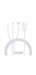 Baseus Superior Series Fast Charging Datový Kabel USB-A - USB-C/microUSB/Lightning 3.5A 0.5m Stellar