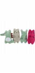 Trixie Animals, hračka, pro kočky, plyšová, 11 cm, 32 ks/balení, s kočičí mätou