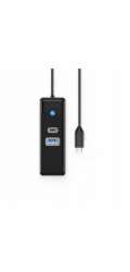 Orico PW3UR25-C3 USB HUB 3portový 1x USB-A 3.0 1x USB-C 3.0 1x RJ45 2,5G Ethernet 0,5 m - černý (6941788856769)