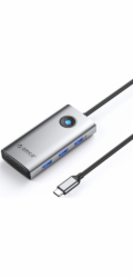 Orico PW11 6-v-1 USB-C stanice/replikátor, šedá (ORICO-PW11-6P25R-GY-BP)