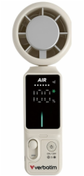 Verbatim Ruční ventilátor Cool 'n' Go Ice Touch Pro, bílo-stříbrný, 32348