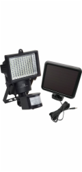 Solární LED reflektor s detektorem pohybu Maclean Energy IP44, 6W, 360lm, 6000K studená bílá, baterie Li-ion 2400 mAh, 5,5V DC MCE442