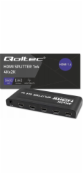 Qoltec 51798 Aktivní HDMI Splitter 4 x HDMI 4K x 2K | 3,4 Gb/s