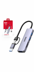 Unitek USB HUB uHUB P5+ 1x SD 1x microSD + 3x USB-A 2.0 (H1320AGY01)