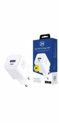 3mk napájecí adaptér Hyper Charger PD 33W GaN QC4+ PPS AFC FCP SCP 1A1C  White