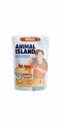 ANIMAL ISLAND Everyday Kitten Turkey with veal in broth - mokré krmivo pro kočky - 85g