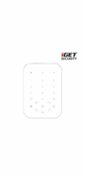 iGET SECURITY MP13 - bezdrátová klávesnice s RFID čtečkou pro alarm M6-4G, napájení 4x AA v balení