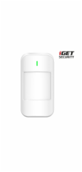Detektor iGET SECURITY MP1 bezdrátový pohybový PIR bez detekce zvířat a s nastavením citlivosti pro alarm iGET SECURITY 