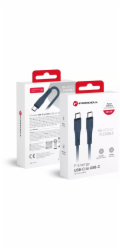 ForCell Kabel USB USB C na USB C Kabel Forcell F-Energy QC4.0 PD 5A 100W silikonový 1 m C347 tmavě modrá