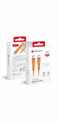 ForCell Kabel USB USB C na USB C Kabel Forcell F-Energy QC4.0 PD 3A 60W Silikonový 1 m C344 Oranžový