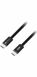 ForCell Kabel USB USB C na USB C Kabel Forcell F-Energy QC4.0 PD 3A 60W Cafule Flat 1,2 m CCFN23 černý