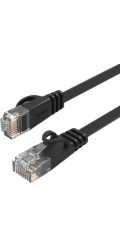 Orico Síťový kabel Ethernet Orico PUG-C7B CAT7 10Gbps RJ45 Internet LAN plochý 15m - černý