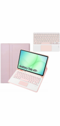 4kom.pl Pouzdro s Bluetooth klávesnicí pro Samsung Galaxy Tab A11+ Plus růžové - ochranné se stojánkem (CFA9P)